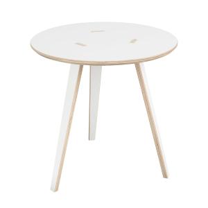 Tojo - Rund Table d'appoint, Ø 50 x H 50 cm, blanche