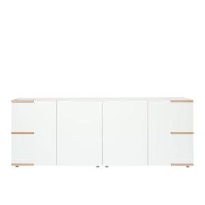Tojo - Stau Sideboard low, 200 x 75 cm, blanc