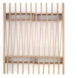Tojo - 'V' lit, réglable, 90 - 180 x 23 cm, hêtre naturel