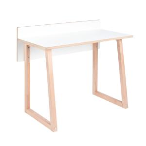 Tojo - Werk Bureau pour enfants, blanc / hêtre