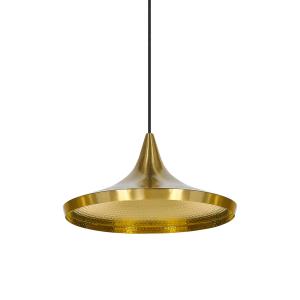 Tom Dixon - Beat Wide LED Lampe à suspendre, laiton
