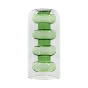 Tom Dixon - Bump Vase grand, gris / vert