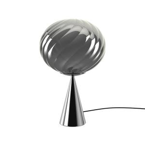 Tom Dixon - Whirl Cone Fat LED lampe de table, argenté / ar…