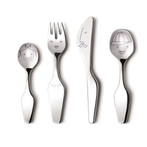 Georg Jensen - Alfredo couverts pour enfants, poli (4 pièce…