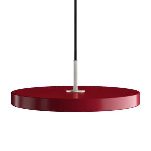 UMAGE - Asteria Lampe suspendue à LED, acier / ruby red