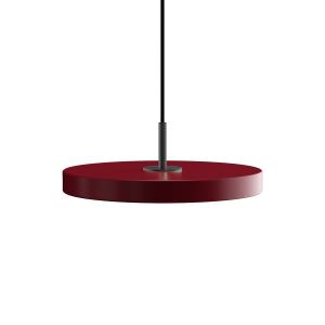 Umage - Asteria Mini lampe LED suspendue, noir / ruby red