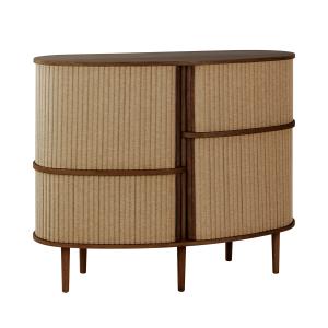 UMAGE - Audacious Highboard Commode, chêne foncé / sugar br…