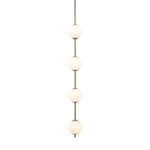 UMAGE - Audrey 4 LED Suspension, laiton / verre opale