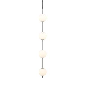 UMAGE - Audrey 4 LED Lampe suspendue, acier / verre opale