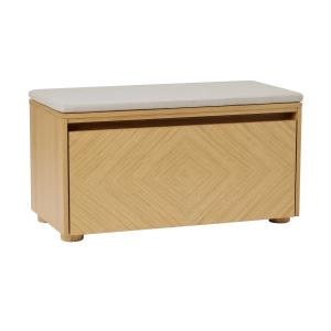 UMAGE - Hideaway Banc de rangement, chêne strié / white san…