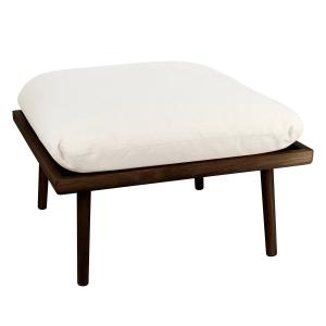 UMAGE - Lounge Around Shuffle Pouf, chêne foncé / white san…