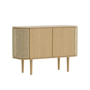 UMAGE - Treasures Sideboard avec 2 portes, chêne / tressage…