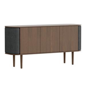 UMAGE - Treasures Sideboard avec 3 portes, chêne foncé / sh…