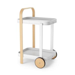 Umbra - Bellwood Chariot de service, blanc / nature