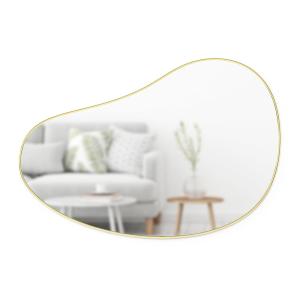 Umbra - Hubba Pebble Miroir mural, 61 x 91 cm, laiton