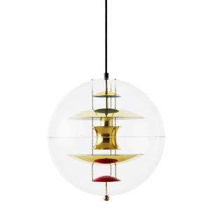 Verpan - VP Globe Lampe suspendue Ø 40 cm, laiton / transpa…