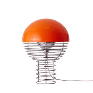 Verpan - Wire Lampe de table Ø 30 cm, chrome / orange