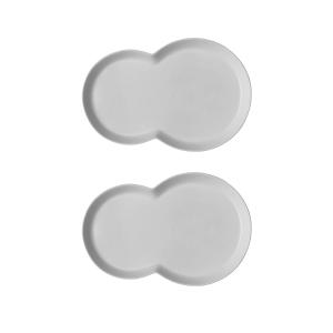 Vipp - 214 Assiette Brunch, blanc (set de 2)