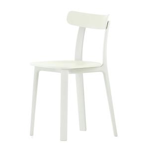 Vitra - All Plastic Chair blanc, patins en feutre