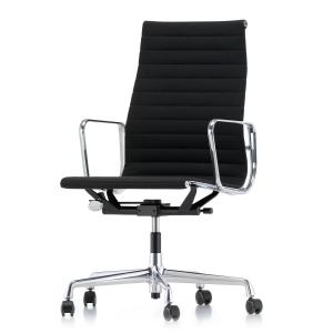 Vitra - EA 119 Chaise de bureau chromée avec accoudoirs, pi…