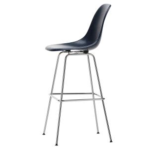 Vitra - Eames Fiberglass Chaise de bar, haute, chromée / bl…