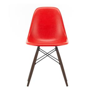 Vitra - Eames fiberglass side chair dsw, érable noir / eame…