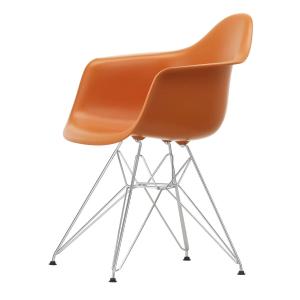 Vitra - Eames Plastic Armchair DAR RE, chromé / orange roui…