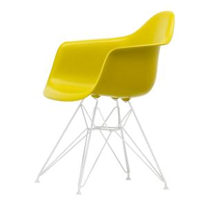 Vitra - Eames Plastic Armchair DAR RE, blanc / moutarde (pa…
