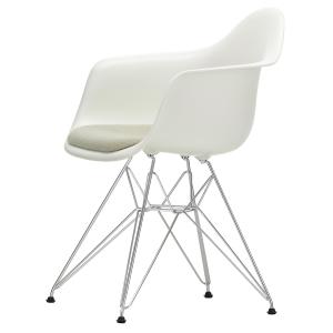 Vitra - Fauteuil Eames en plastique DAR avec coussin d'assi…