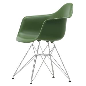 Vitra - Eames Plastic Armchair DAR RE, chromé / forest (pat…