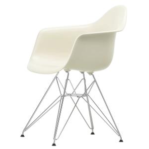 Vitra - Eames Plastic Armchair DAR RE, chromé / galet (pati…