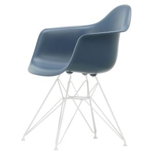 Vitra - Eames Plastic Armchair DAR RE, blanc / bleu mer (pa…