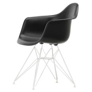 Vitra - Eames Plastic Armchair DAR RE, blanc / noir profond…
