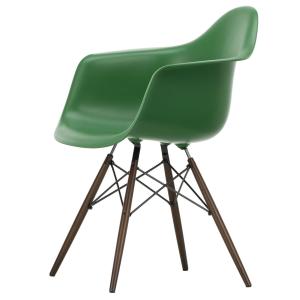 Vitra - Eames Plastic Armchair DAW RE, érable foncé / émera…