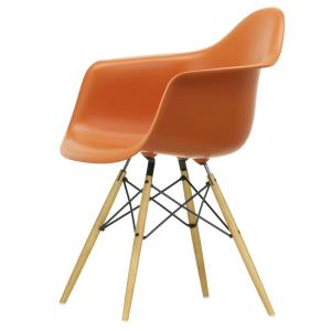 Vitra - Eames Plastic Armchair DAW RE, érable jaunâtre / or…