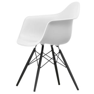Vitra - Eames Plastic Armchair DAW RE, érable noir / blanc…