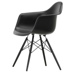 Vitra - Eames Plastic Armchair DAW RE, érable noir / noir p…