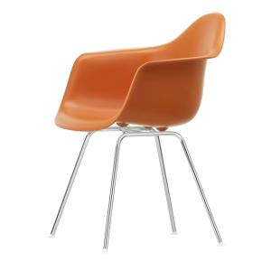 Vitra - Eames Plastic Armchair DAX RE, chromé / rouille ora…