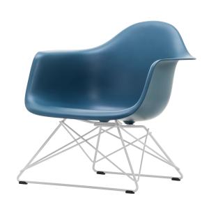 Vitra - Eames Plastic Armchair LAR RE, blanc / bleu mer (pa…