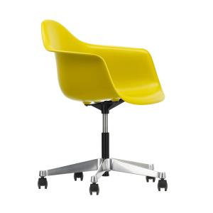 Vitra - Eames Plastic Armchair PACC RE, poli / moutarde, ro…
