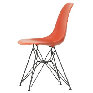 Vitra - Eames Plastic Side Chair DSR RE, basic dark / poppy…