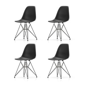 Vitra - Eames Plastic Side Chair DSR RE, basic dark / noir…