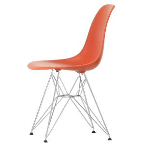 Vitra - Eames Plastic Side Chair DSR RE, chromé / poppy red…