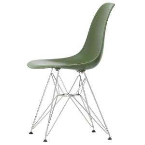 Vitra - Eames Plastic Side Chair DSR RE, chromé / forest (p…