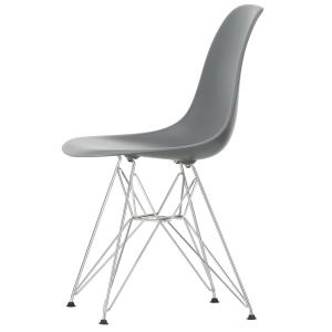 Vitra - Eames Plastic Side Chair DSR RE, chromé / gris gran…