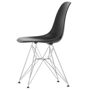 Vitra - Eames Plastic Side Chair DSR RE, chromé / noir prof…