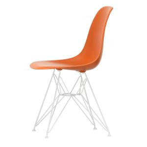 Vitra - Eames Plastic Side Chair DSR RE, blanc / orange rou…