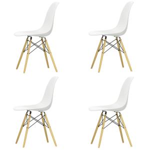 Vitra - Eames Plastic Side Chair DSW, érable jaunâtre / bla…