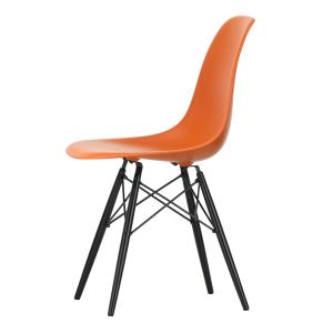 Vitra - Eames Plastic Side Chair DSW RE, érable noir / oran…