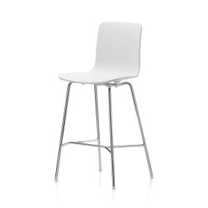 Vitra - Hal RE Tabouret de bar, medium, blanc coton / chrom…